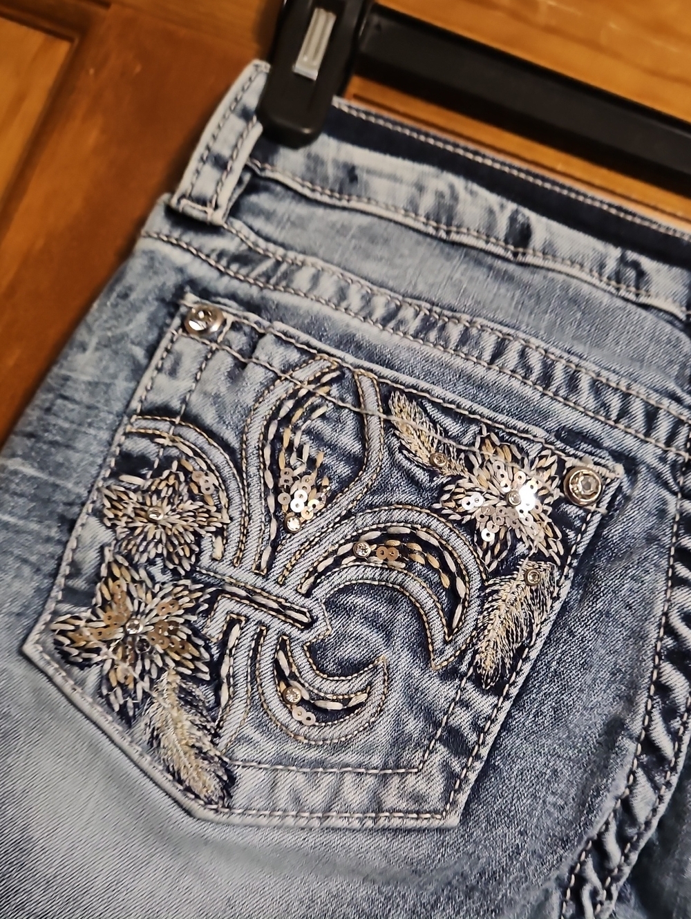 Fleur By Miss Me Low-Rise Bootcut Denim Jeans-NWOT - Picture 8 of 12